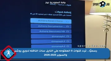 رسميًا.. تردد قنوات 8 المفتوحة على النايل سات الناقلة لدوري روشن والسوبر 2025-2026